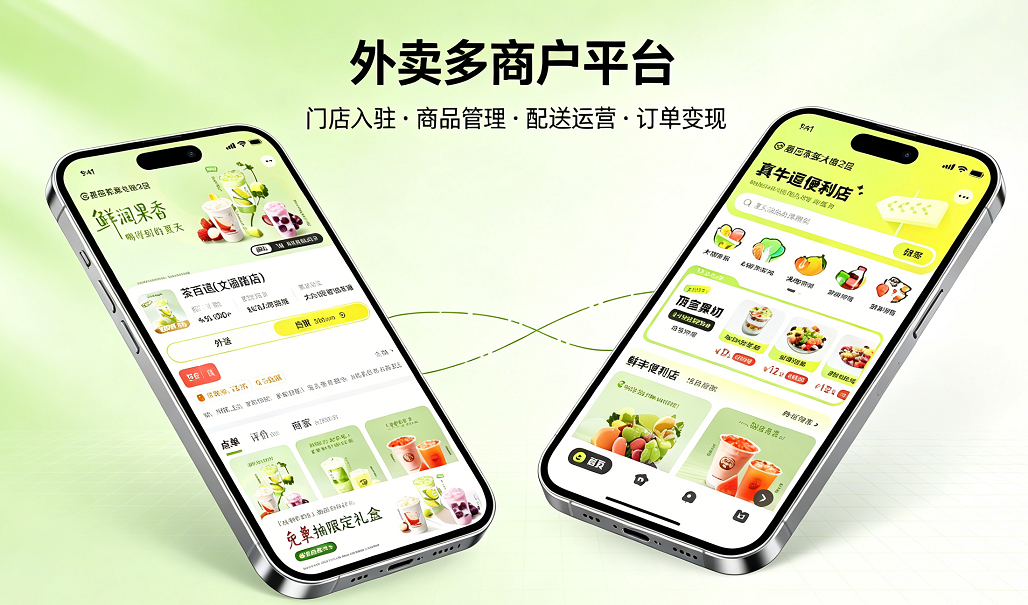 O2O 外卖商圈：附近商家与团购下单