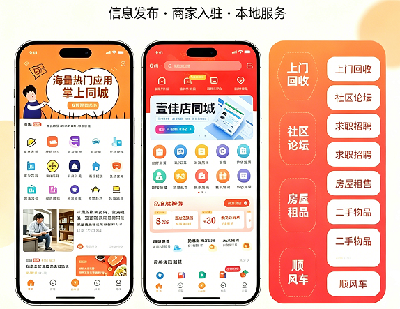 同城信息：信息发布、商家入驻与本地服务多频道入口